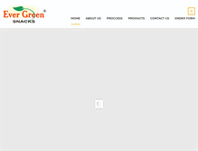 Tablet Screenshot of evergreensnacks.com